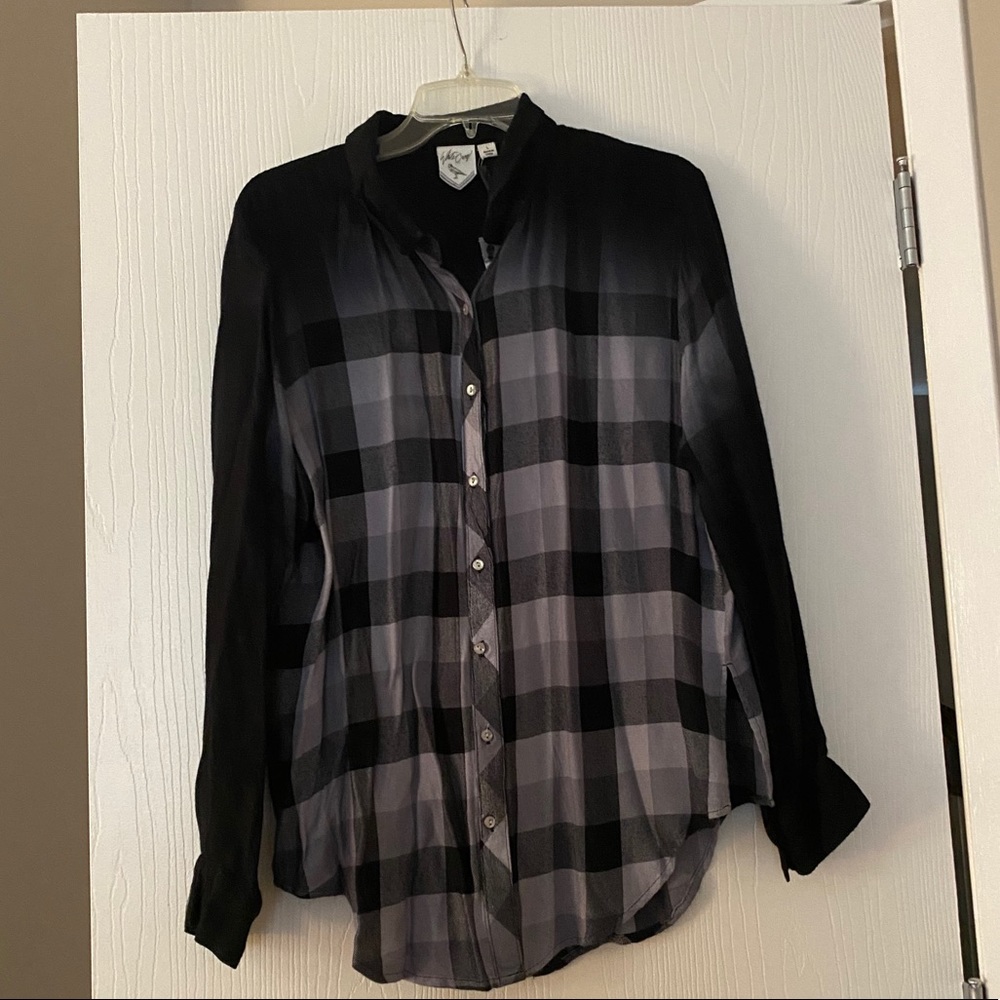 White Crow Ombré Flannel